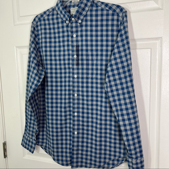 J. Crew Men’s Shirtings Classic Stretch Plaid Long Sleeve Button Down Shirt Sz S - Picture 5 of 11